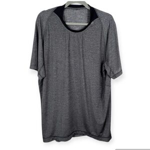 Lululemon Men’s XL Bolt Tech ll Short Sleeve Shirt Heathered Black